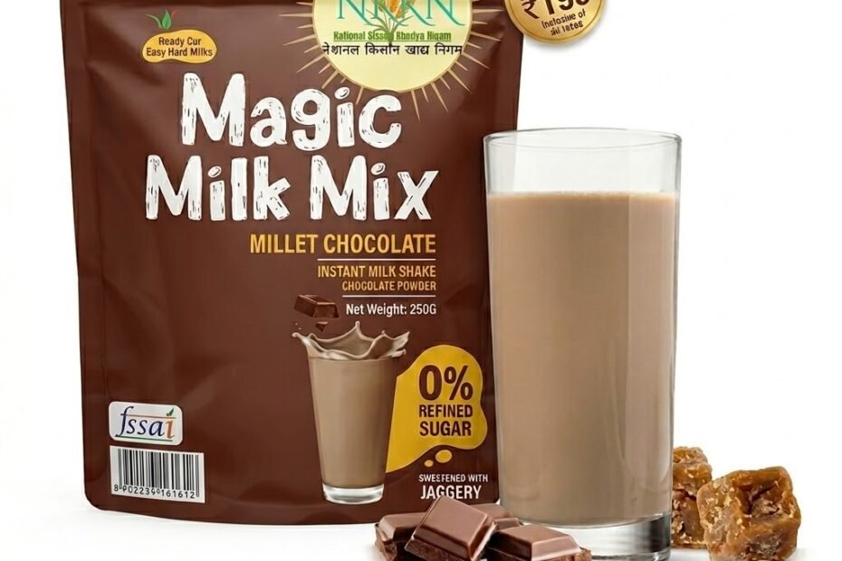 NKKN Brand Instant Millet with Chocolate Milkshake